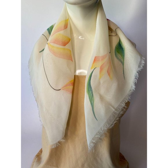 Spring Flowers Vintage Scarf - Picture 11 of 16